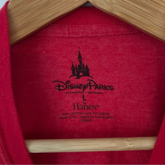 Disney Parks Walt Disney World Santa Mickey Mouse Ringer Tee Size Large - Picture 5 of 8